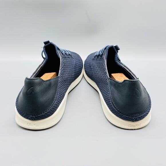 OluKai Shoes Mens 10 Blue Alapa Li Knit Mesh Slip On Athletic Sneakers Low Top - Picture 8 of 13